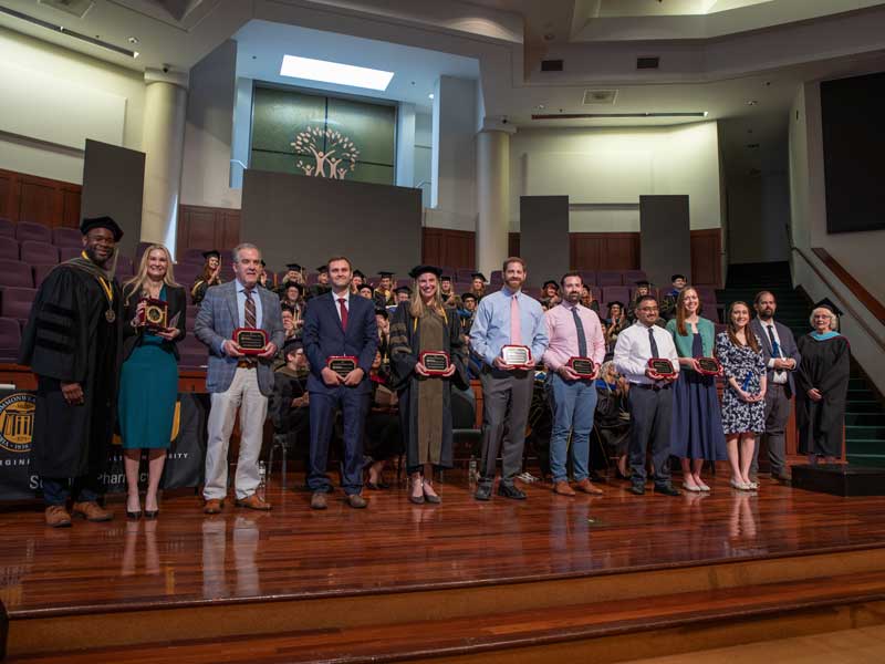 VCU School of Pharmacy recognizes 10 preceptors on-stage who have gone above and beyond in training our students at the school’s Hooding and Diploma Ceremony on May 9, 2025